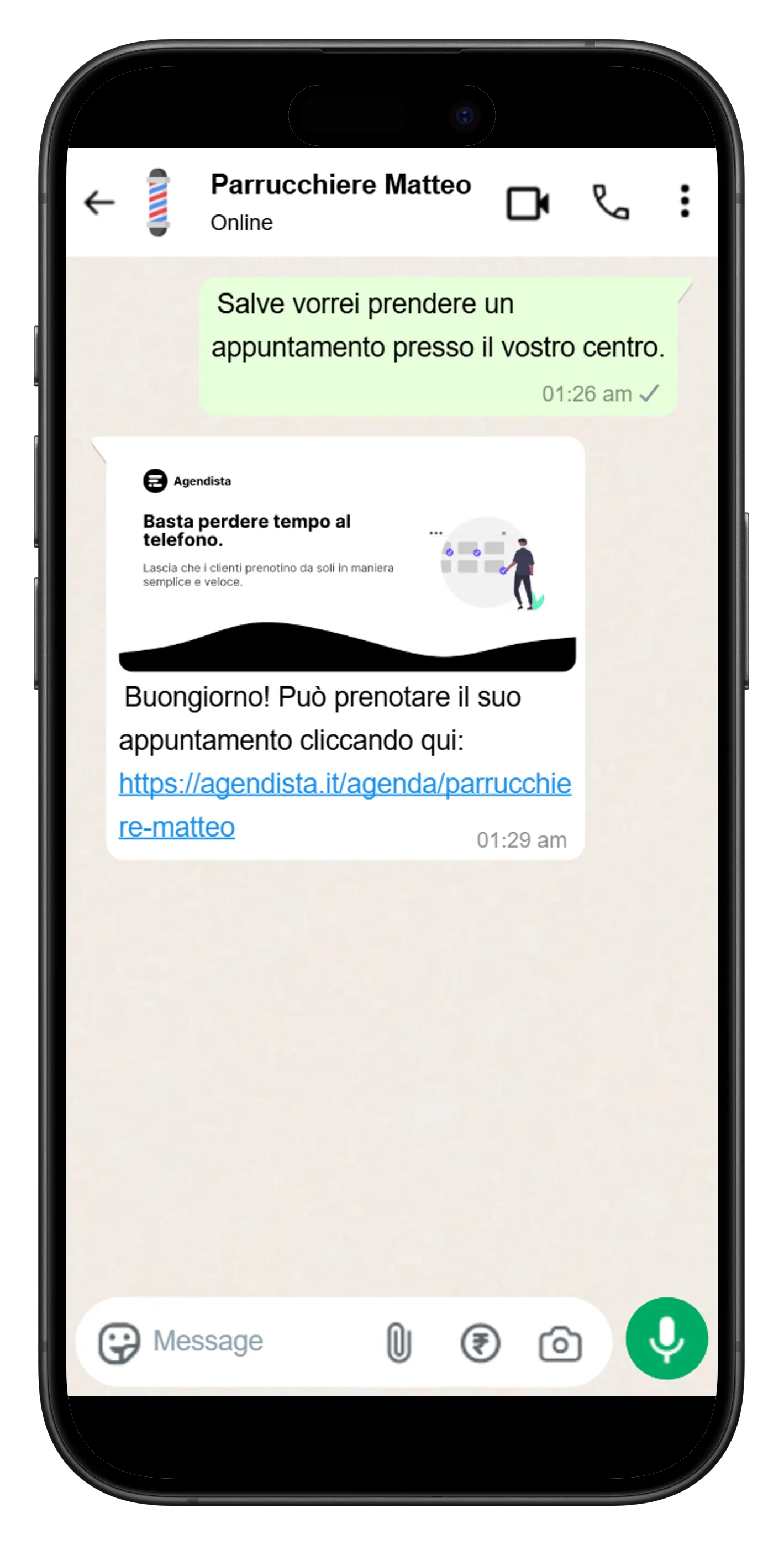 whatsapp chat mockup